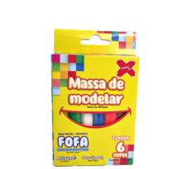 MASSA DE MODELAR FOFA 6 CORES 90GR C/6 13322
