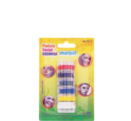 PINTURA FACIAL CREMOSA 4GR C/6 CORES 8010