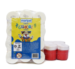 TINTA GUACHE 15ML VERMELHO C/12