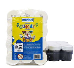 TINTA GUACHE 15ML PRETO C/12