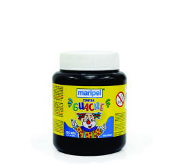 TINTA GUACHE 250ML PRETA C/6