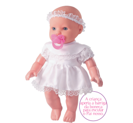 BONECA LITTLE BABY 1 ORACAO CX 42CM 0151