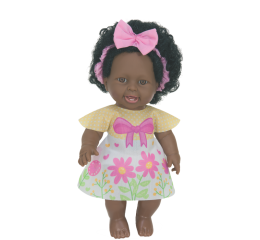 BONECA ANGELINA NEGRA ENSINA INGLES C/SOM 42CM 679