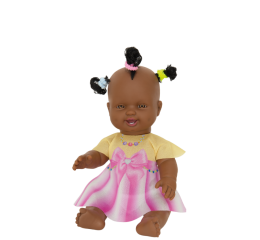 BONECA SAPEKINHA NEGRA C/ MICANGAS 42CM 831