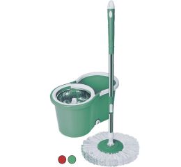 MOP GIRATORIO CESTO INOX C/DRENO E ROD.8LTS MR121