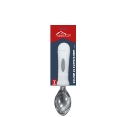 COLHER DE SORVETE INOX C/CABO BCO 19CM MR123