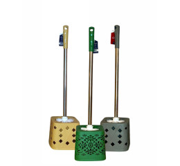 ESCOVA SANITARIA CB INOX 50CM C/SUP.QUAD.DEC.MR54