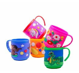 CANECA INF.DEC.EMBORRACHADA SORTIDA 200ML MR61