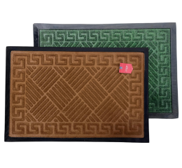 TAPETE TECIDO DEC.CORES EMBOR.C/BORDA 40X60CM MR66