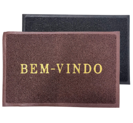 TAPETE EMBORRACHADO BEM VINDO CORES 38X58CM MR69