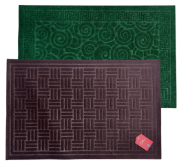 TAPETE VELUDO DEC.SORT.CORES ANTIDER.38X58CM MR70