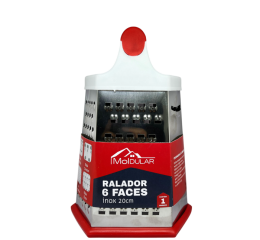 RALADOR 6 FACES INOX C/CABO PLASTICO 20CM MR106