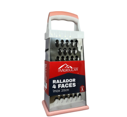 RALADOR 4 FACES INOX C/CABO PLASTICO 20CM MR107
