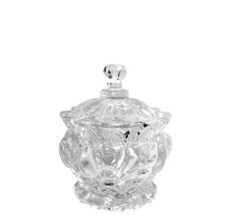 POTICHE DE VIDRO BOLHAS 10,5CM MR194