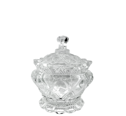 POTICHE DE VIDRO DIAMANTE 10,5CM MR195