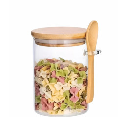 POTE DE VID.BORIS.800ML 12,8CM CTP BAMBU+COL.MR211