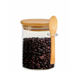 POTE DE VID.BORIS.650ML 10,8CM CTP BAMBU+COL.MR212