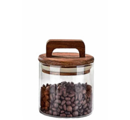 POTE DE VID.BORIS.600ML 12,5CM C/TPA BAMBU MR216