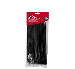 ABRA&Ccedil;ADEIRA DE NYLON 3,6X200MM PT C/100P&Ccedil;S MR114