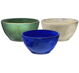 TIGELA CERAMICA BRILHANTE CORES 350ML C/24 CM113