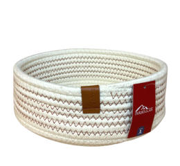 CESTO REDONDO DE ALGODAO 22X8CM MR237B