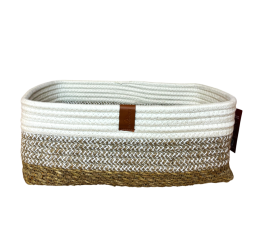 CESTO RET.ALG.JUTA E FIBRA NAT.21X14X12CM MR240B