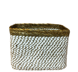 CESTO RET.ALG.JUTA E FIBRA NAT. 20X15X8CM MR241B