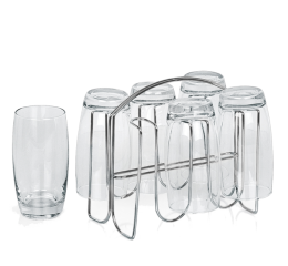 SECADOR DE COPOS RETANGULAR CROMADO 117