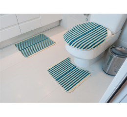 JOGO DE BANHEIRO 3PÇS MEXICANO CORES COD.92