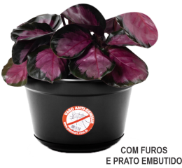 VASO CACHEPOT ANTI-DENGUE 21CM(ALT) PTO 2,5LT 142