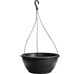 VASO C/AL&Ccedil;A 50CM RED.6,6LT PRETO 138 C/12