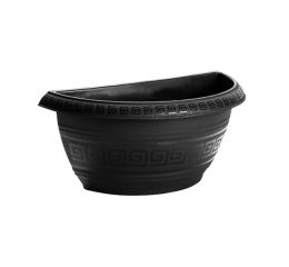 VASO DE PAREDE 27CM 1,7LT PRETO 144 C/12