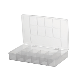 CAIXA ORGANIZADORA C/DIVIS.TRANSP.M 19X28CM 398