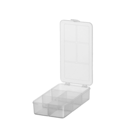 CAIXA ORGANIZADORA C/DIVIS.TRANSP.PP 9X18CM 396