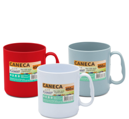 CANECA PLASTICA 450ML MICRO CORES 371