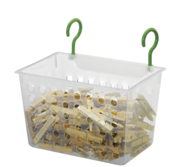 CESTINHO P/PRENDEDOR DE ROUPA 23,5X16,5 1342 C/12