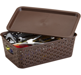 CESTA ORG. RATTAN 2LTS 23,5x15,5x8,5 1550CF