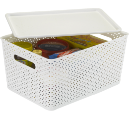 CESTA ORG. RATTAN 15LTS 35,5x28,5x18,5 1560BR