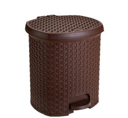 LIXEIRA PLAST.RATTAN C/PEDAL 6LTS C/4 1575CF