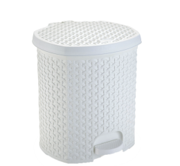 LIXEIRA PLAST.RATTAN C/PEDAL 6LTS C/4 1575BCA