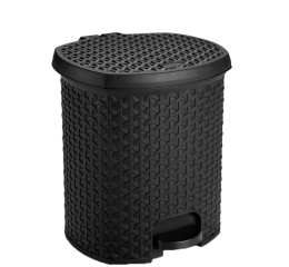 LIXEIRA PLAST.RATTAN C/PEDAL 6LTS C/4 1575PTA