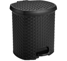 LIXEIRA PLAST.RATTAN C/PEDAL 15LT C/4 1580 PTA