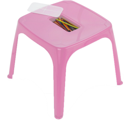 MESA INFANTIL 47X47X47 ROSA 4655R