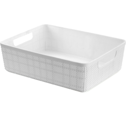 CESTA HOME ORGANIZE 28X22CM 4,7LTS BCO 1705BR