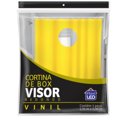 CORTINA P/BOX VINIL C/VISOR RED.SORT. 608
