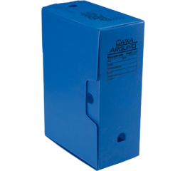 CAIXA ARQUIVO MORTO POLIONDA AZUL C/10 43609