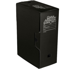 CAIXA ARQUIVO MORTO POLIONDA PRETA C/10 43604