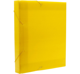 PASTA POLIONDA 3,5CM AMARELA C/10