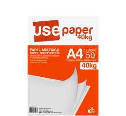 PAPEL A4 40KG 120GR BRANCO C/50FLS 7206R
