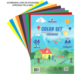 LIVRO ATIVID.COLOR SET 120G A4 CORES C/24F 5657RL